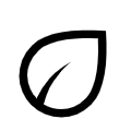 Black leaf icon.