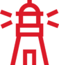 red lighthouse icon